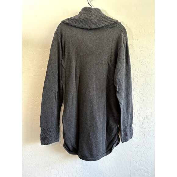 Calvin Klein Grey Turtleneck Sweater Woman's Size 2X  Stretch Minimal Cozy - Picture 6 of 16
